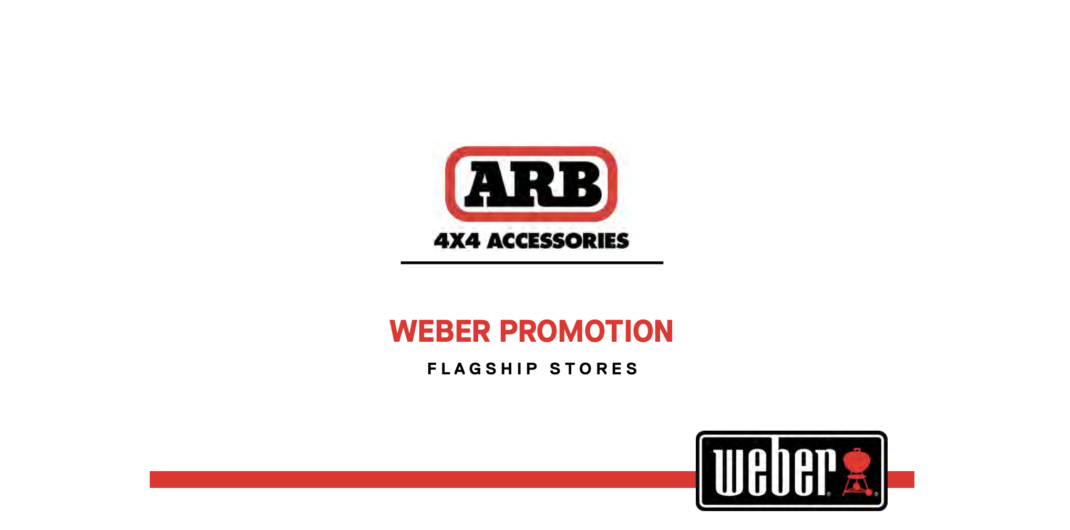 ARB x Weber Promotion Print Artwork + VM Guide Flagship Stores